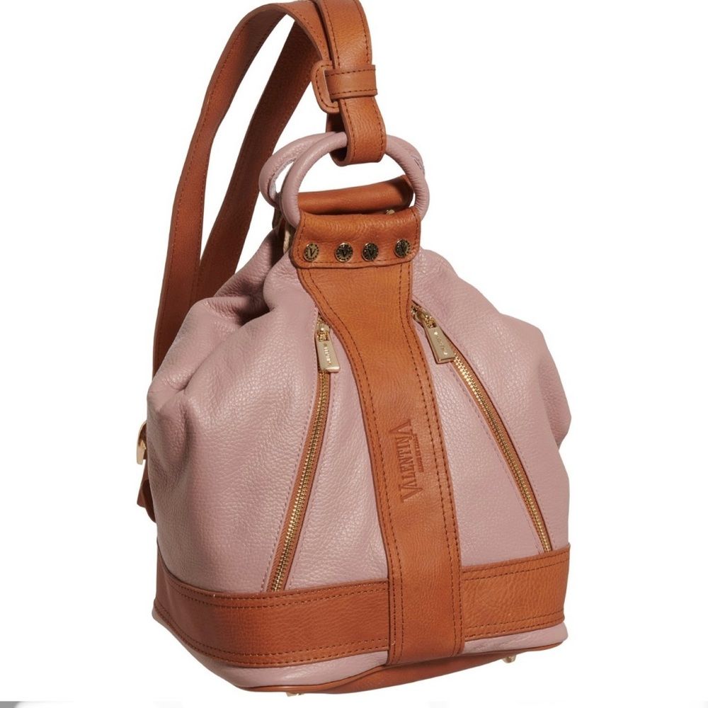 Nwot Rare Valentina Sling Backpack Real Finest Italian Leather Convertible Bag
